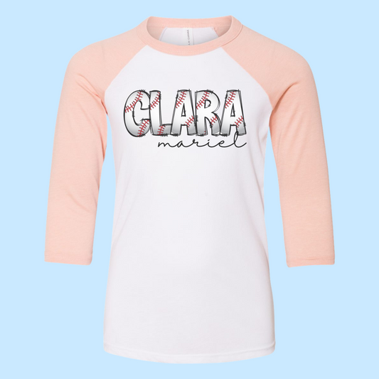 Baseball Letters Girl