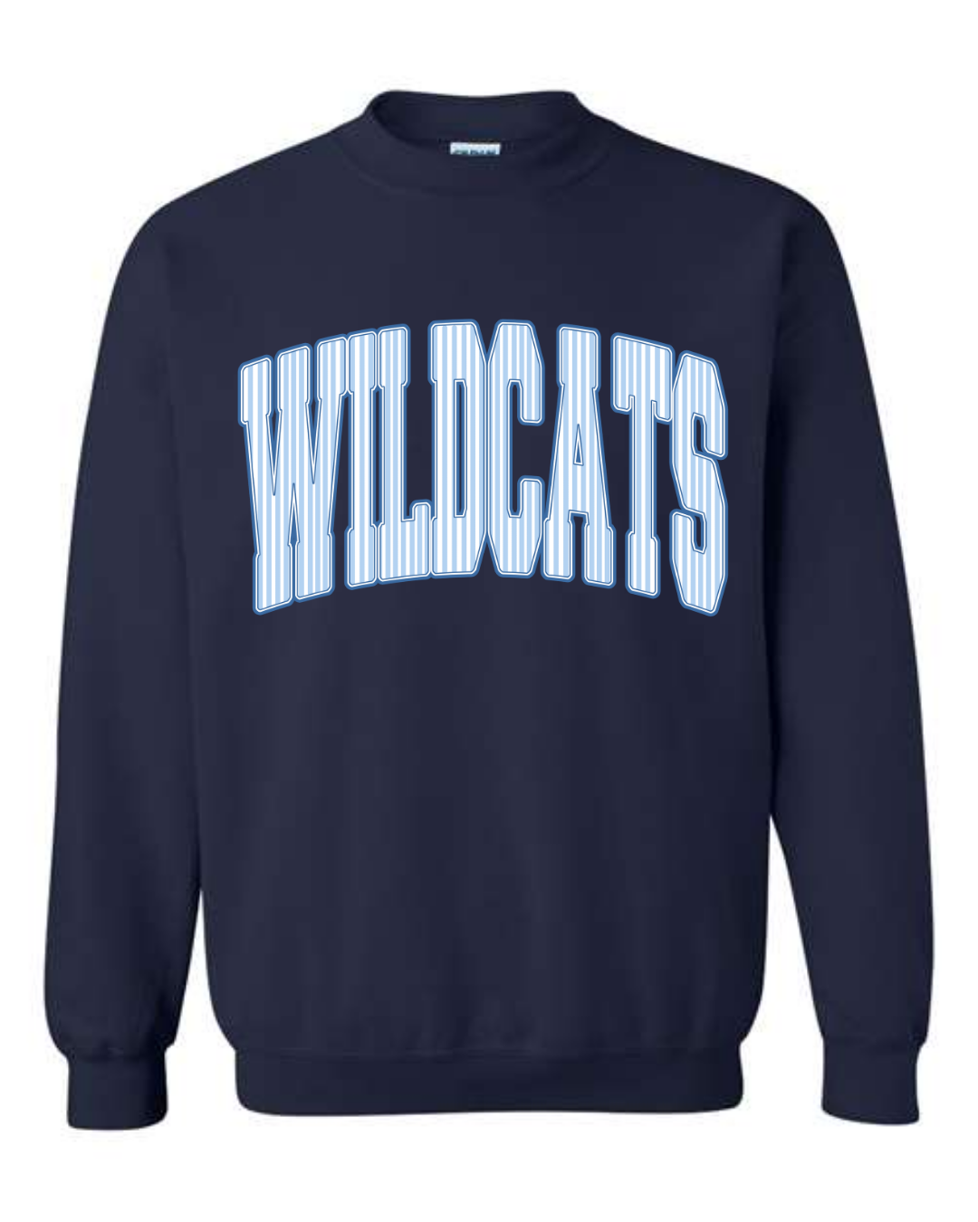 Adult Striped Wildcats Sweatshirt