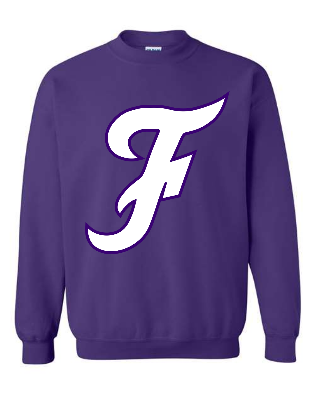 Adult Custom Purple "F" Crewneck