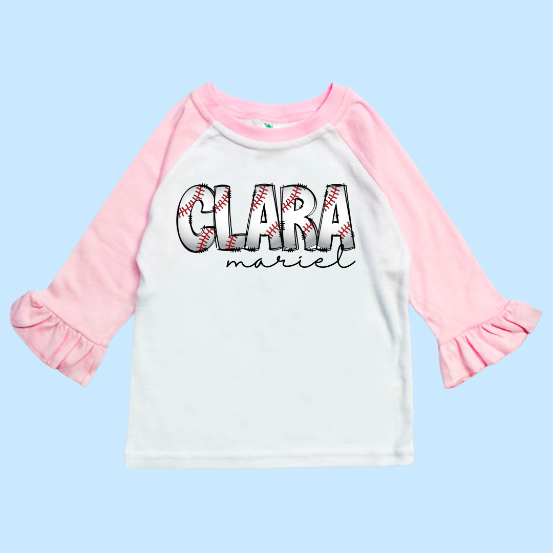 Baseball Letters Girl