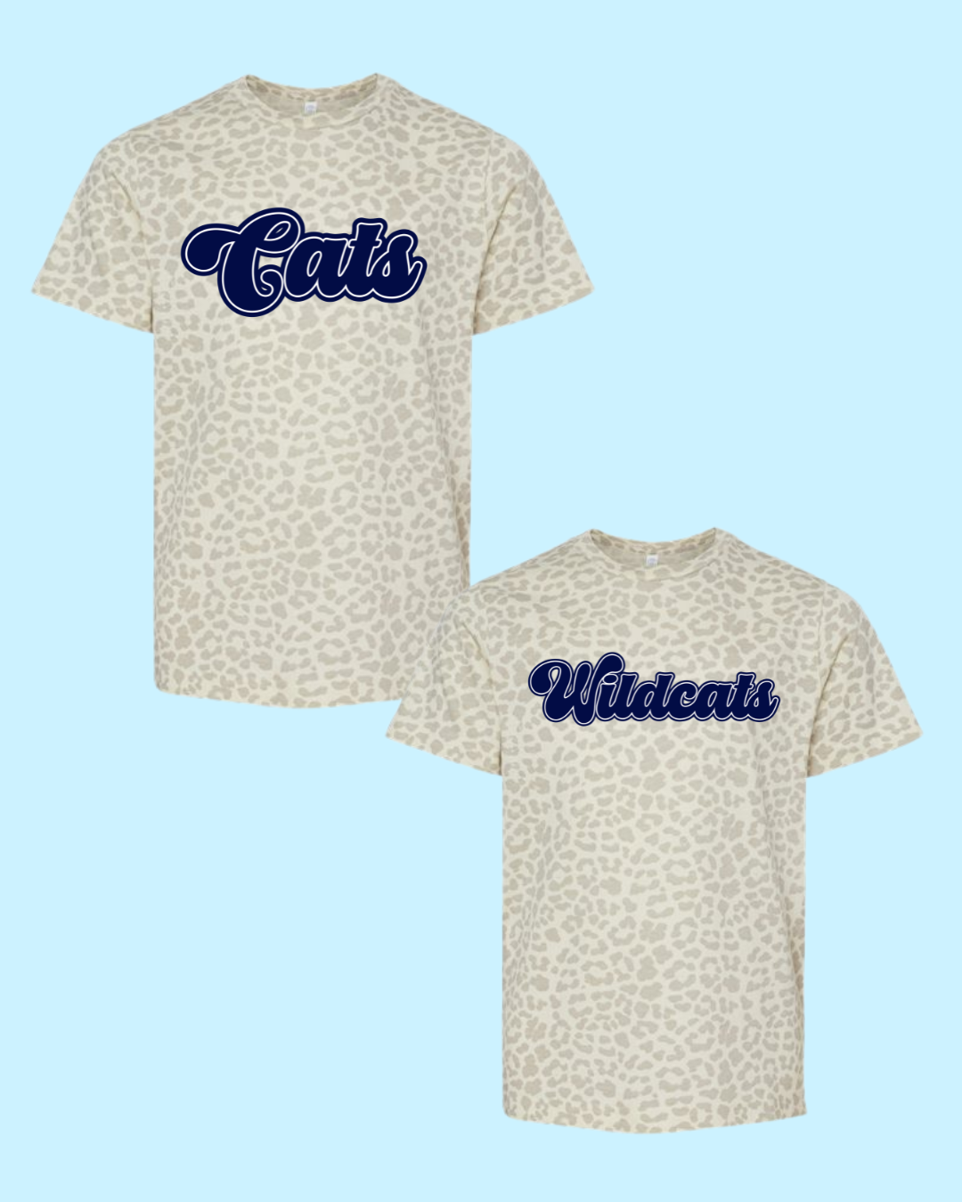 Light Leopard Cats Tee