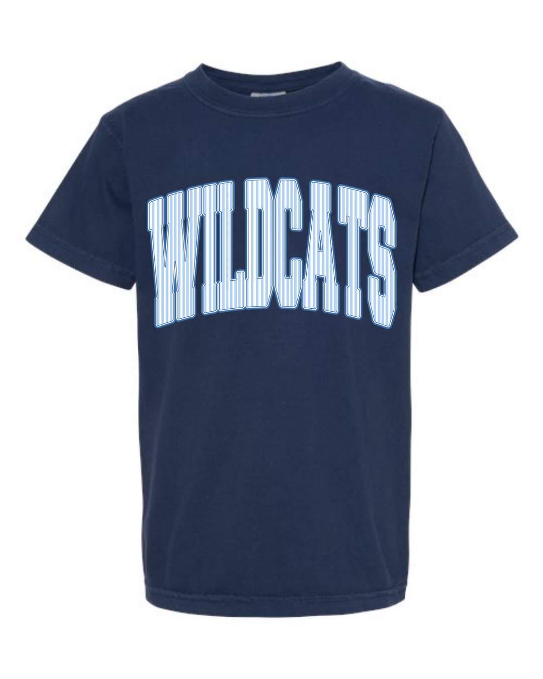 Adult Striped Wildcats Tee