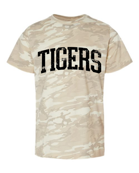 Adult Camo Tigers Tee