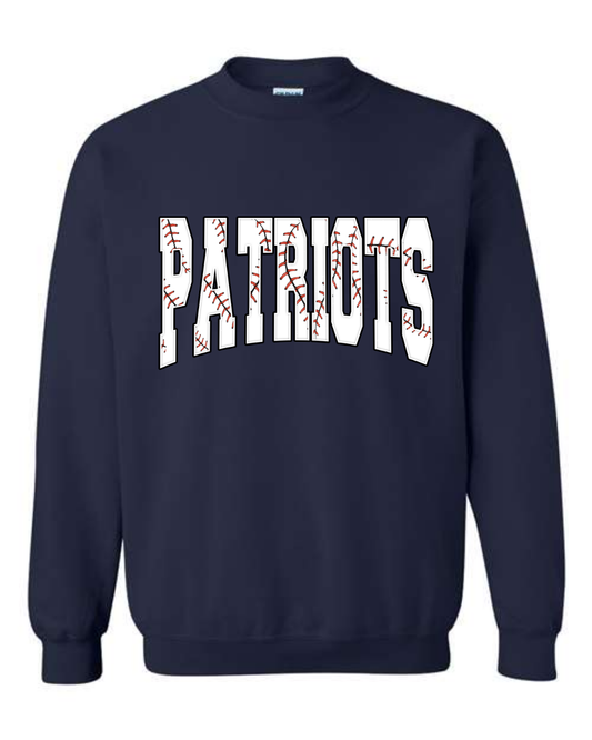 Adult Navy Patriots Letters Crewneck
