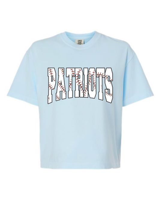 Adult Patriots Letter Crop Tee