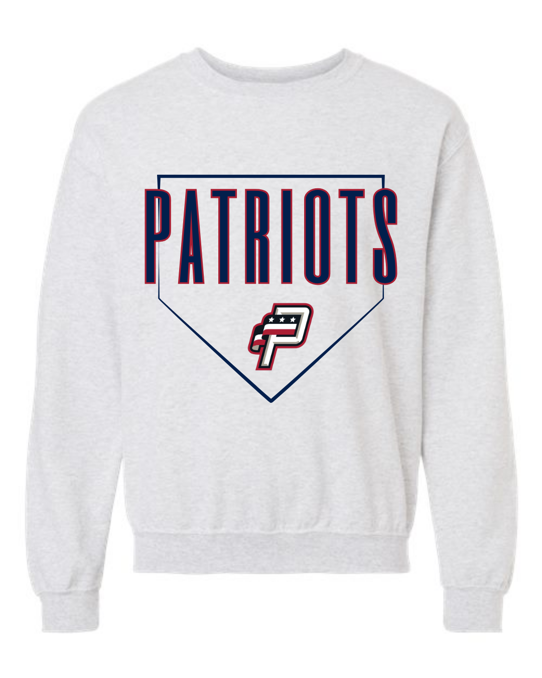 Adult Patriots Home Plate Crewneck