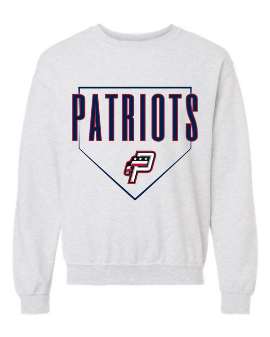 Adult Patriots Home Plate Crewneck