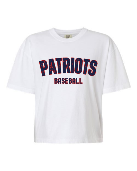 Patriots Baseball Comfort Color Crop