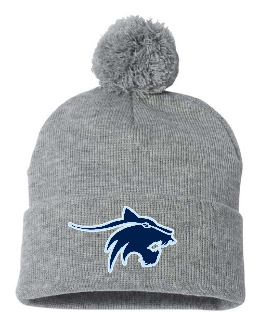 Pom Pom Thundercat Beanie - Embroidered