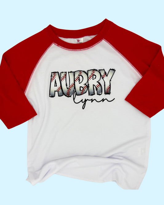 Baseball Letters Girl