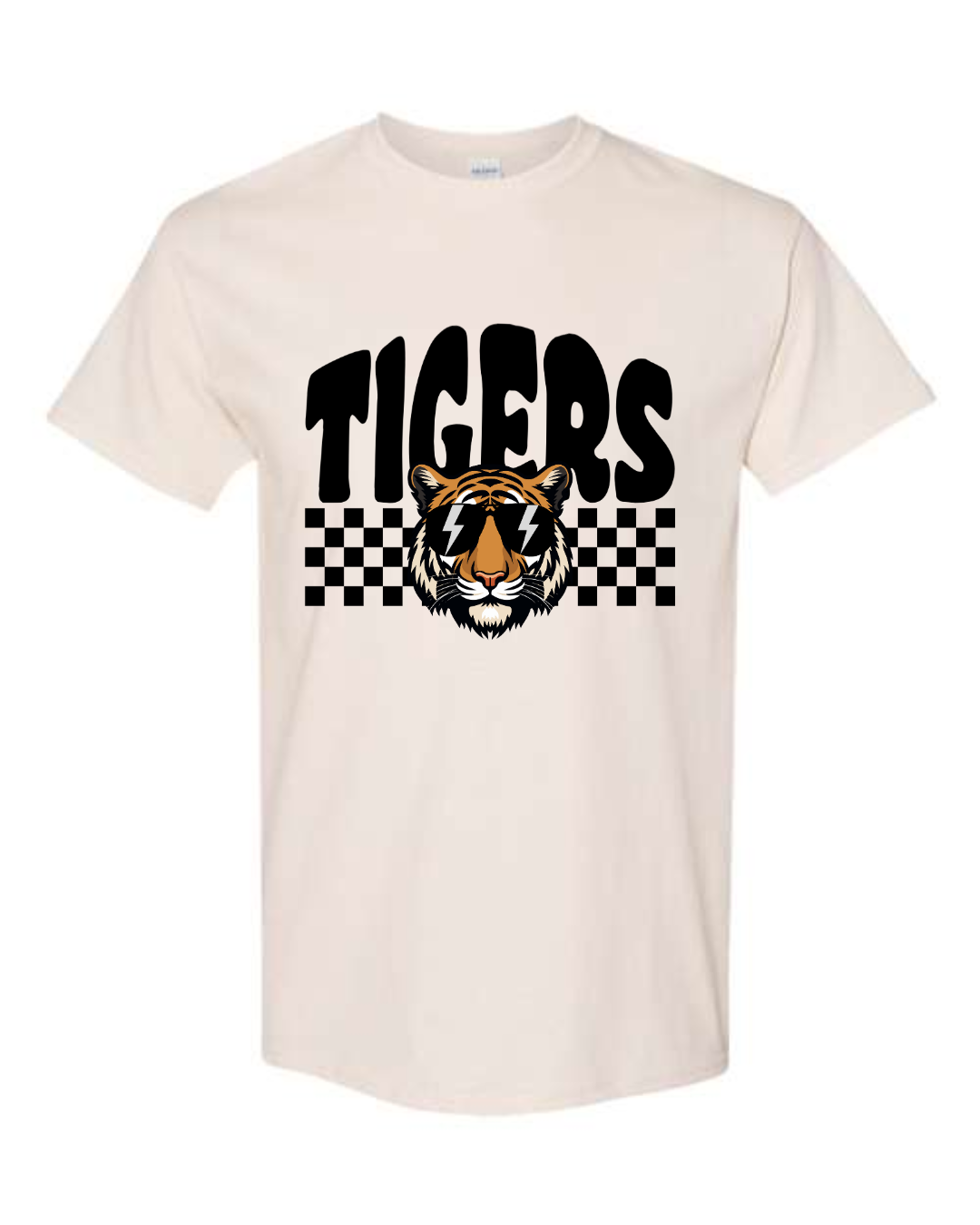 Youth Checkered Tigers Tee