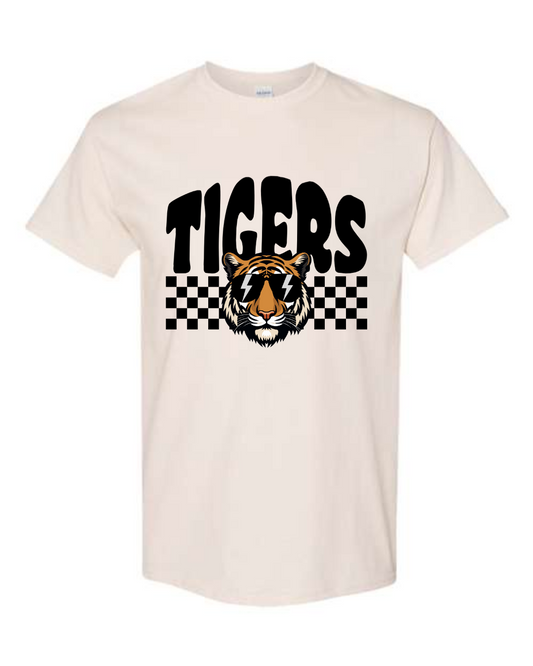 Youth Checkered Tigers Tee