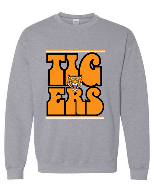 Youth Tigers Stack Crewneck