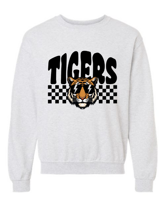 Adult Checkered Tigers Crewneck