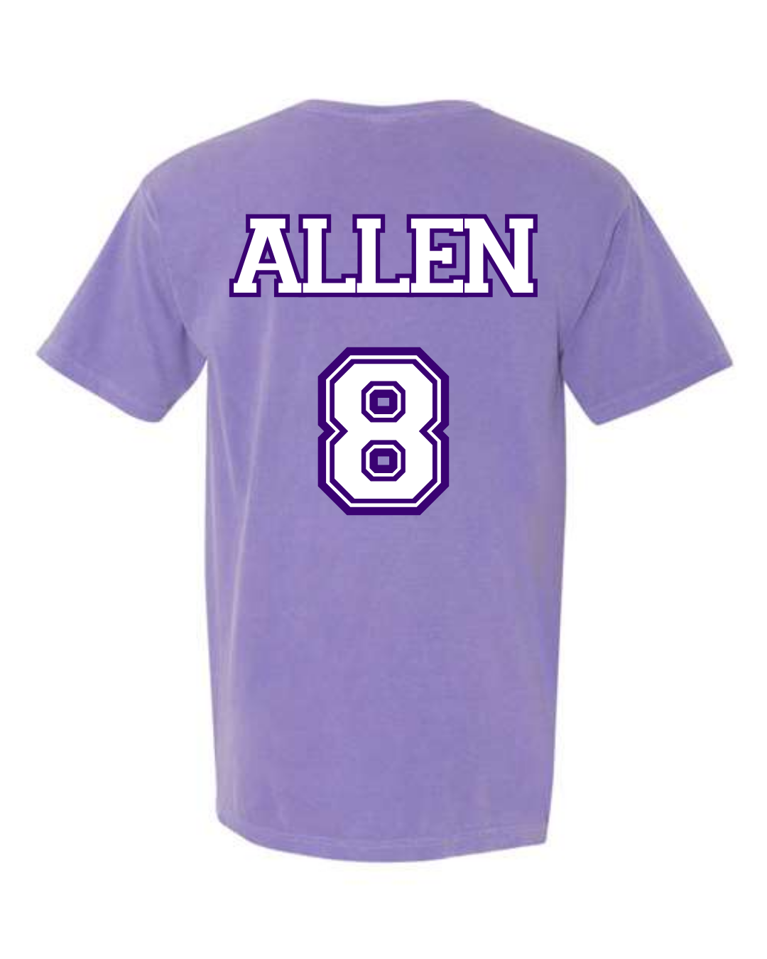 Youth Custom Purple Bulldog Tee