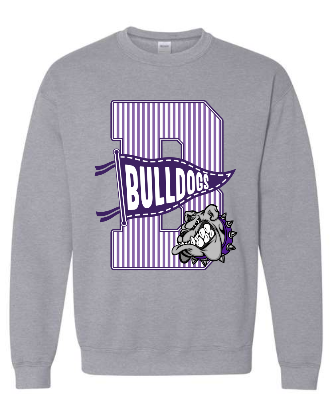 Youth Striped B Crewneck