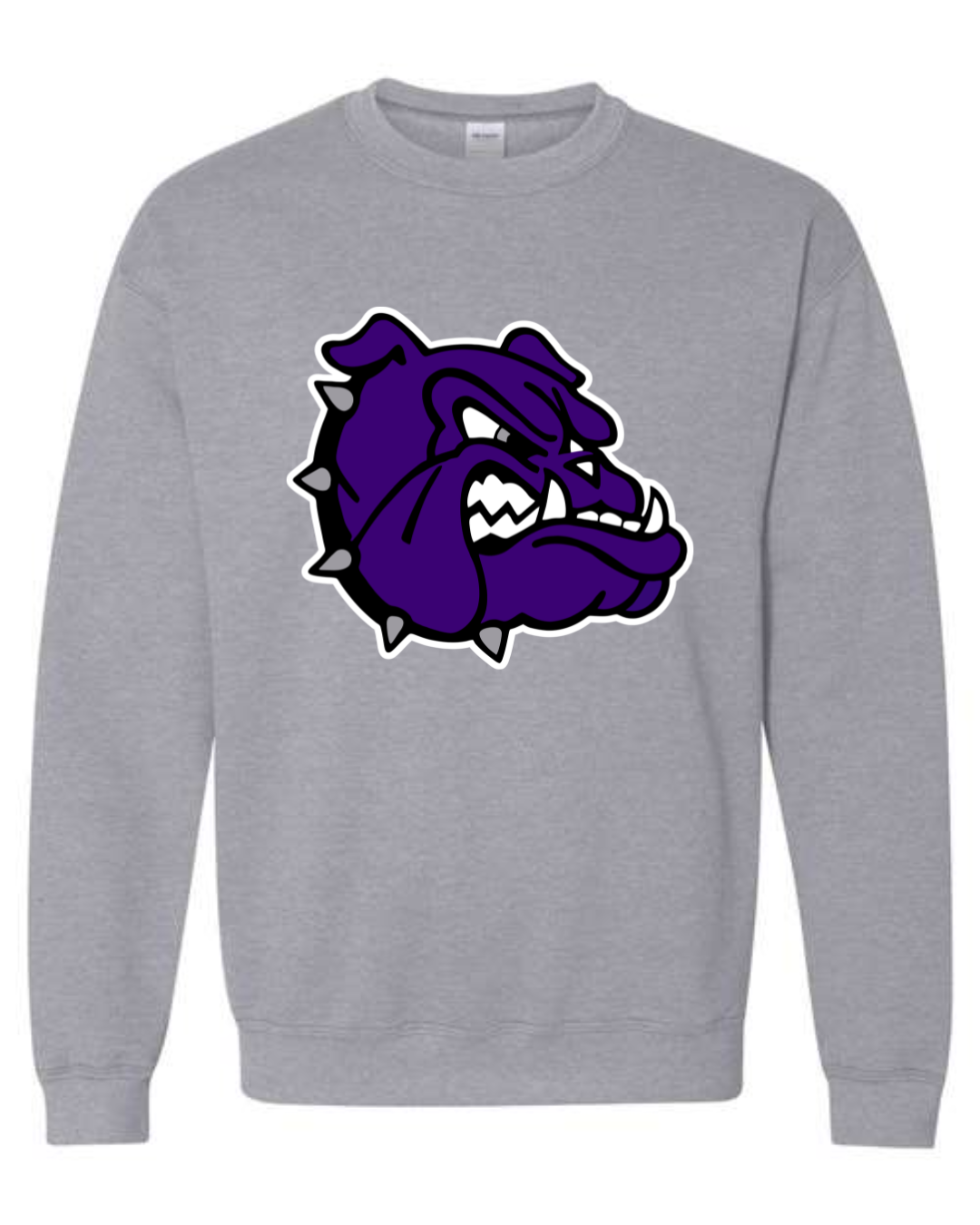 Youth Bulldog Head Crewneck