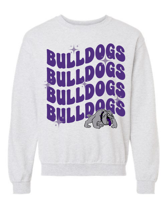 Adult Bulldog Wave Crewneck